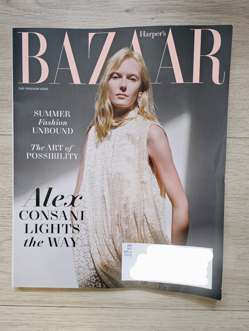 Harper's Bazaar US "Freedom Issue" magazine cover from Summer 2026
